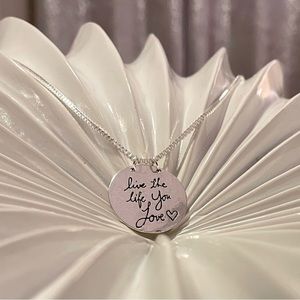 Inspirational Silver Pendant Necklace